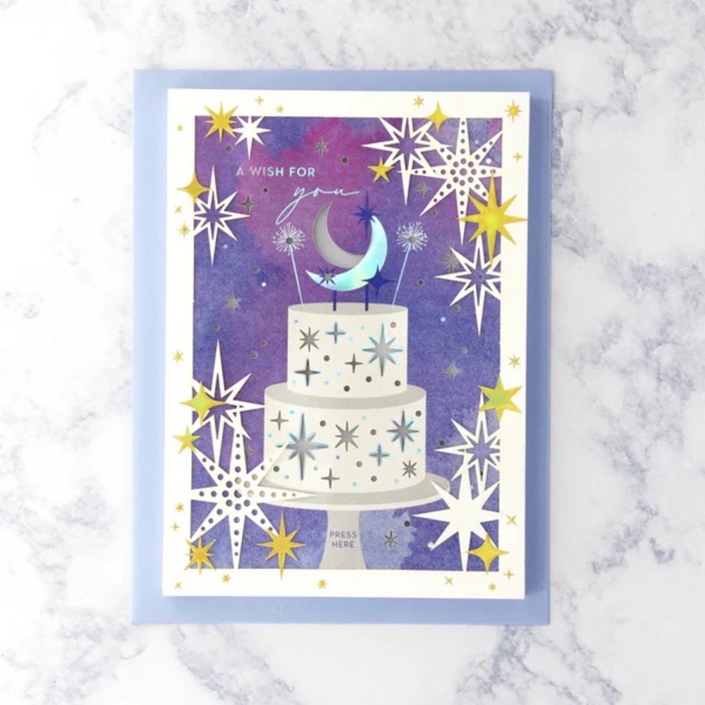 💎RARE/HTF💎🆕Papyrus Truly Special Laser-Cut Light Up Birthday Greeting Card